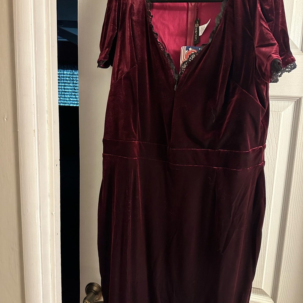 Velvet Burgundy Dress
